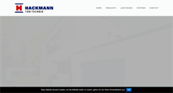 Desktop Screenshot of hackmann-tor-technik.de