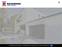 Tablet Screenshot of hackmann-tor-technik.de